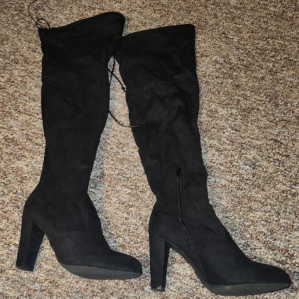 Wild Diva Black Over-the-Knee Boots